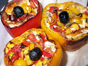 photo des poivrons farcis à la brandade de Nimes