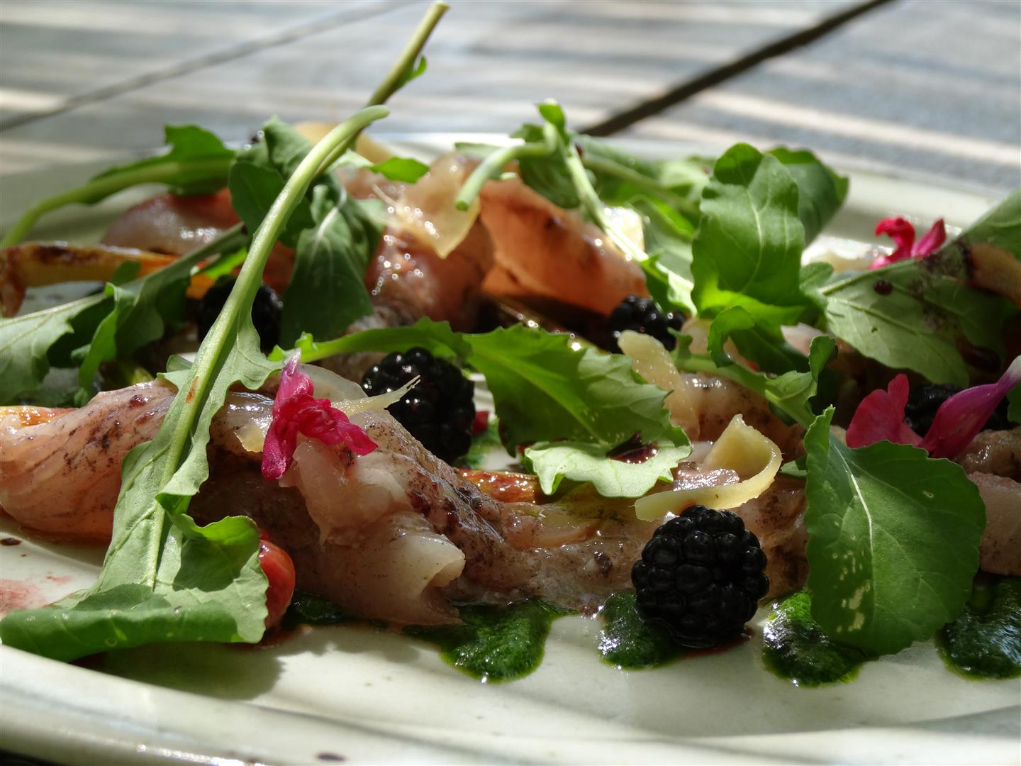 salade au restaurant la Chassagnette en Camargue