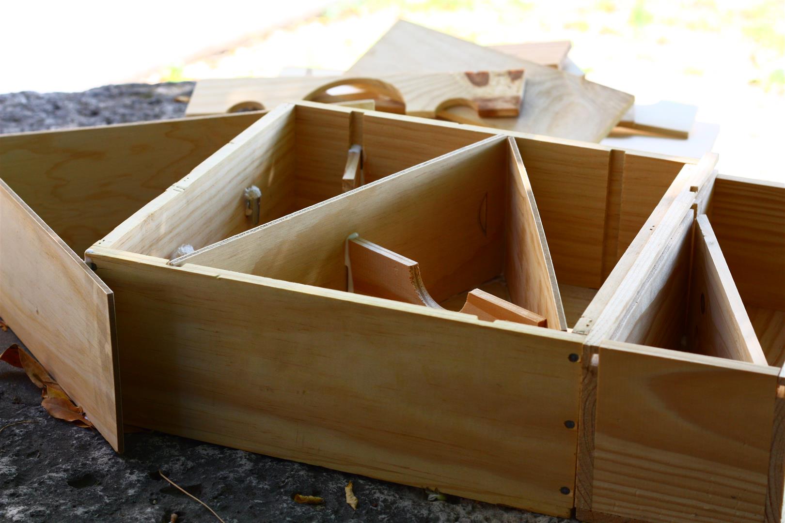 Photo de la structure d'une cabane à insectes