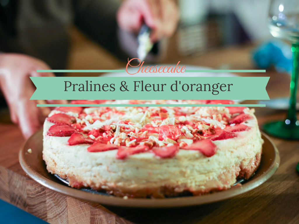 “Provencal” Cheesecake (with orange blossom & pink pralines) “Provencal” Cheesecake (with orange blossom & pink pralines)