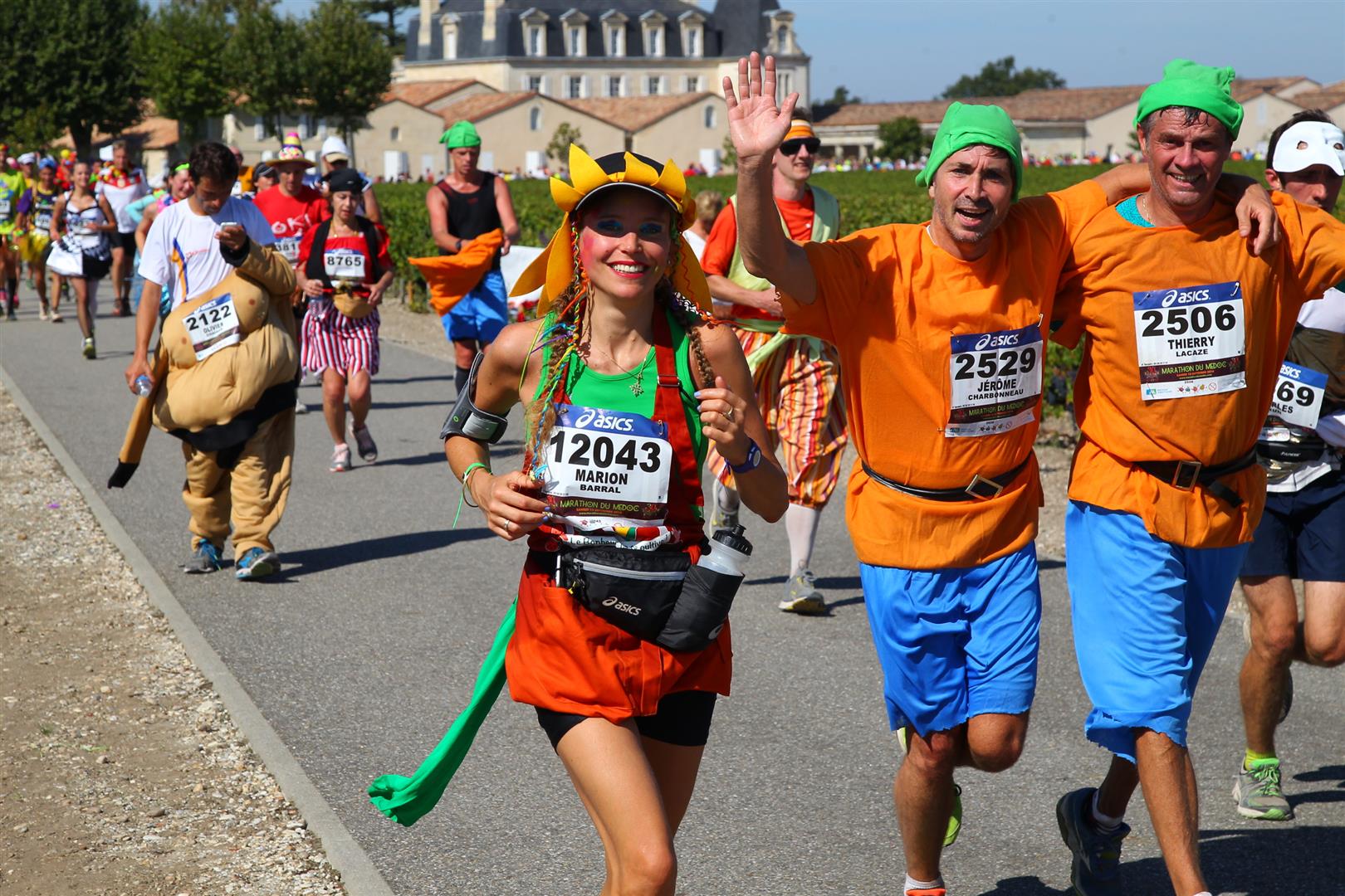 Marion Barral au marathon du Médoc