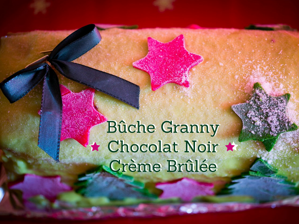 Bûche Granny Smith - Chocolat Noir - Crème Brûlée