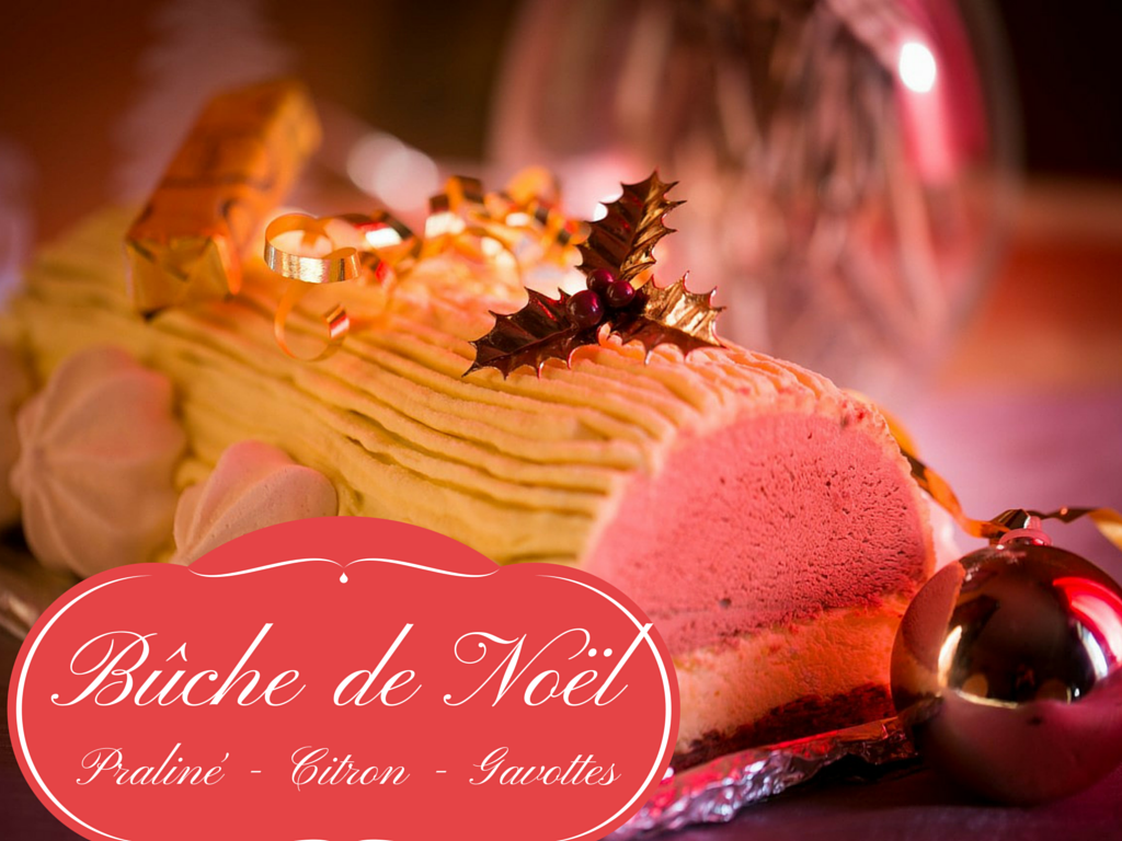 buche de noel praliné citron gavottes