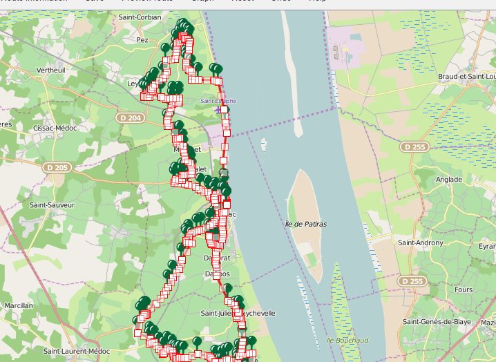 31st Medoc marathon route map gps trace