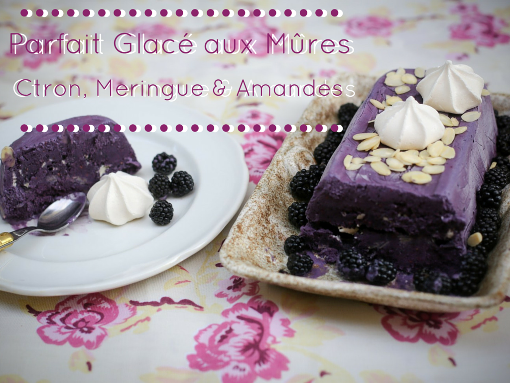 Blackberry & Lemon Ice Parfait, Meringue & Almonds Blackberry & Lemon Ice Parfait, Meringue & Almonds