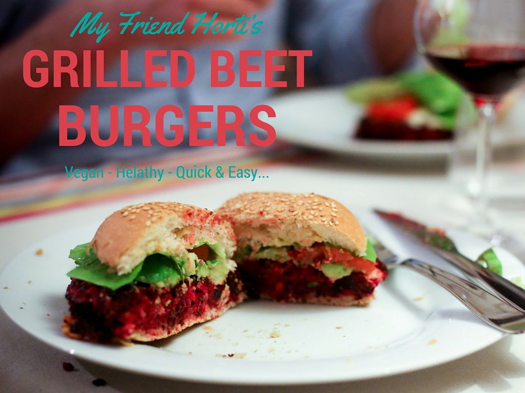 vegan grilled beet burgers with feta