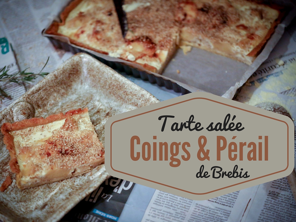 La tarte salée aux coings et au pérail de brebis, moutarde aux noisettes… Miam ! La tarte salée aux coings et au pérail de brebis, moutarde aux noisettes… Miam !