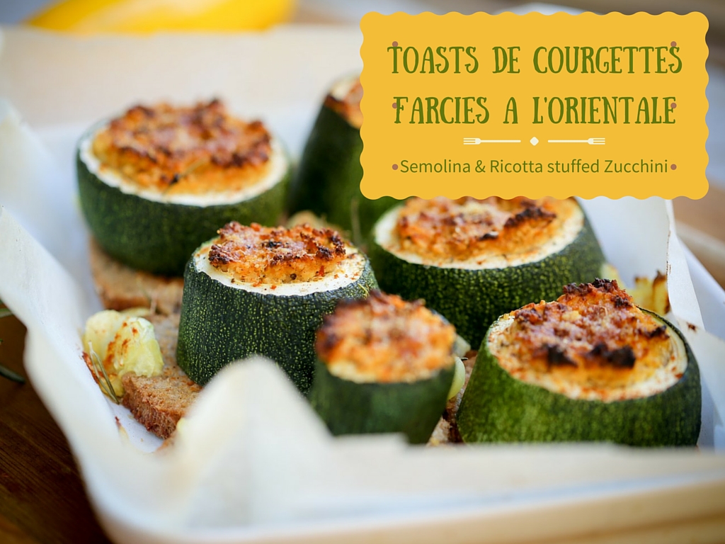 toasts courgettes farcies oriental stuffed zucchini
