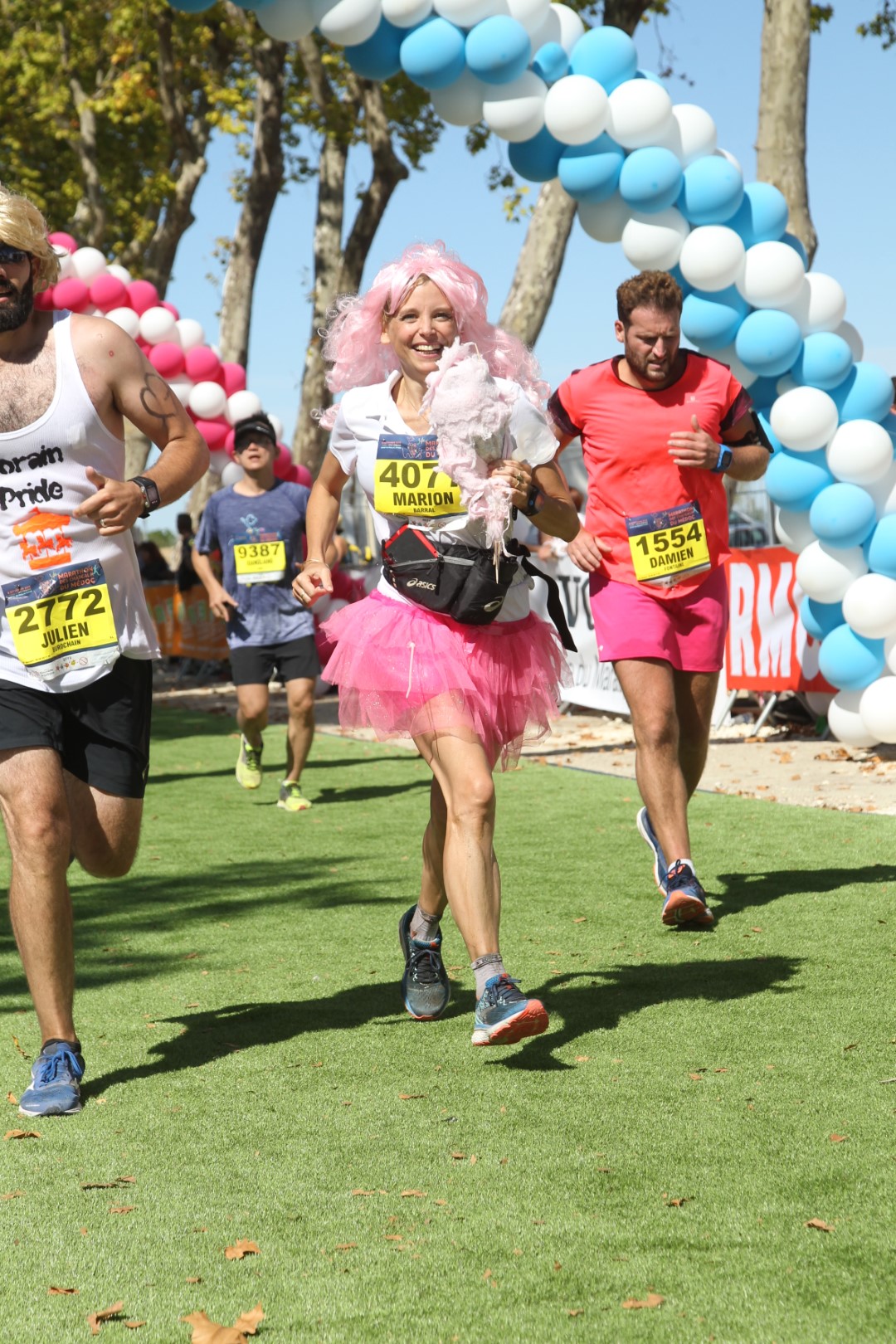 Marion Barral à l'arrivée du marathon du médoc 2018