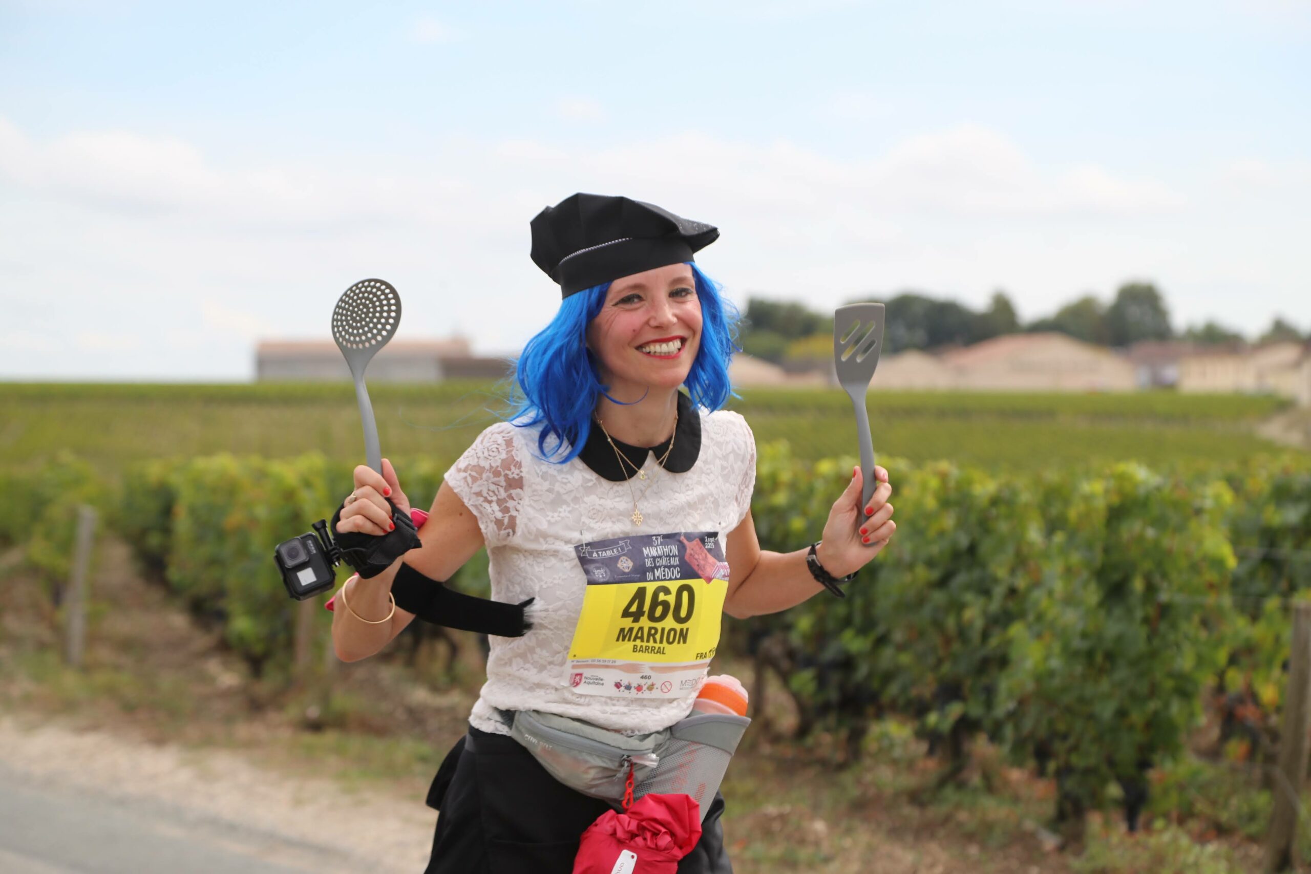 Marion Barral au marathon du Médoc 2023